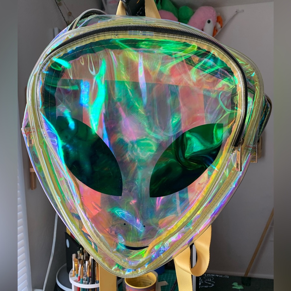 alien see through backpack